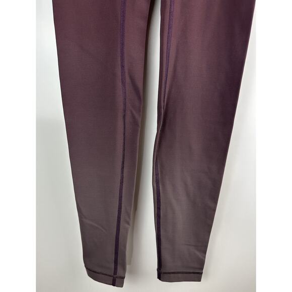 Lululemon Wunder Under Pant Hi-Rise Ombre Black Cherry Leggings Women's Size 4 - Picture 9 of 11